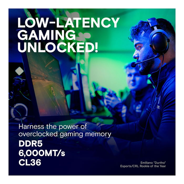 Crucial CP2K16G60C36U5W 32GB (2x16GB) DDR5 6000MHz DIMM - Kit de Memoria RAM con Disipador, Intel XMP 3.0, AMD EXPO, CL36