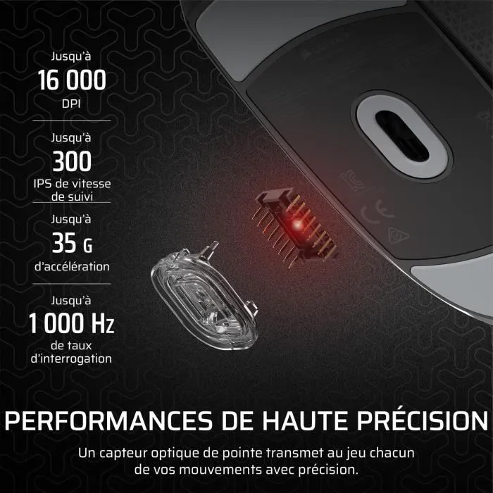 Corsair M55 Ratón Gaming Ligero 16.000 DPI Negro Corsair M55 Ratón Gaming Ligero 16.000 DPI Negro
