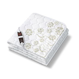 Beurer Calientacamas Eléctrico Individual UB-60, Suave Forro Polar, 4 Intensidades, Calefacción 12h