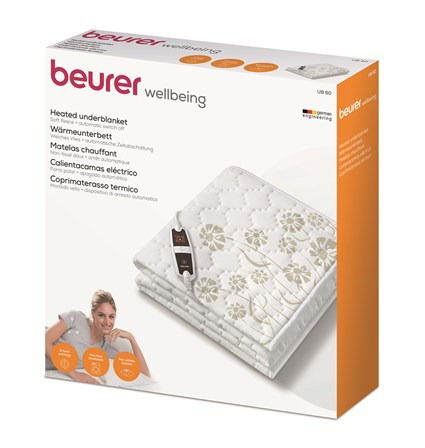 Beurer Calientacamas Eléctrico Individual UB-60, Suave Forro Polar, 4 Intensidades, Calefacción 12h Beurer Calientacamas Eléctrico Individual UB-60, Suave Forro Polar, 4 Intensidades, Calefacción 12h