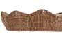 DKD Home Decor Set de 2 Centro de Mesa Ratan y Metal Natural