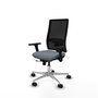 PIQUERAS Y CRESPO Silla de oficina Horna Gris con Brazos 3D