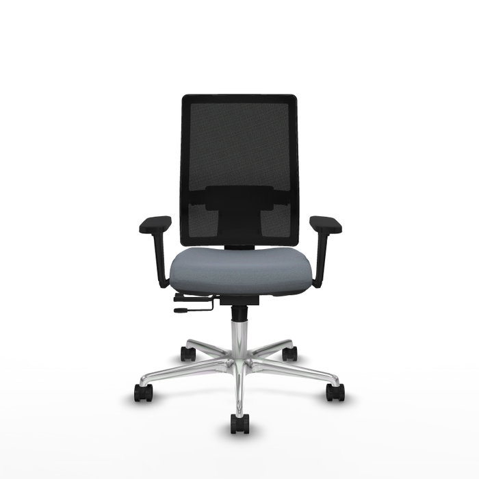 PIQUERAS Y CRESPO Silla de oficina Horna Gris con Brazos 3D