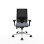 PIQUERAS Y CRESPO Silla de oficina Horna Gris con Brazos 3D