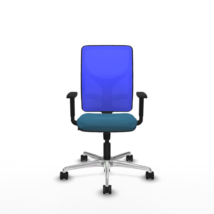 PIQUERAS Y CRESPO Silla de oficina Motilla con mecanismo Sincro, Verde petróleo y Azul PIQUERAS Y CRESPO Silla de oficina Motilla con mecanismo Sincro, Verde petróleo y Azul