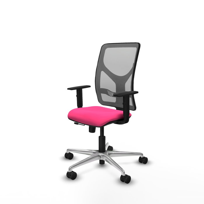 PIQUERAS Y CRESPO Silla de oficina Motilla Rosa y Gris PIQUERAS Y CRESPO Silla de oficina Motilla Rosa y Gris