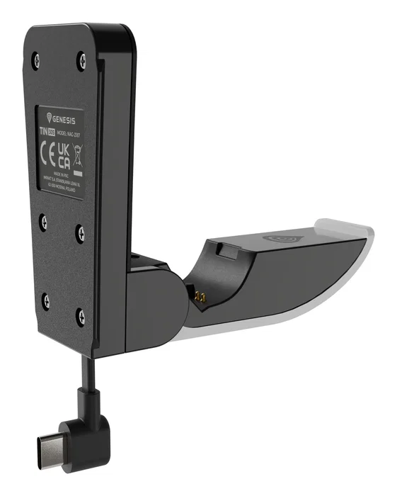 GENESIS Tin 305 Cargador Plegable para Controladores DualSense y DualSense Edge de PlayStation 5 (PS5 Slim) - Color Blanco y Negro GENESIS Tin 305 Cargador Plegable para Controladores DualSense y DualSense Edge de PlayStation 5 (PS5 Slim) - Color Blanco y Negro