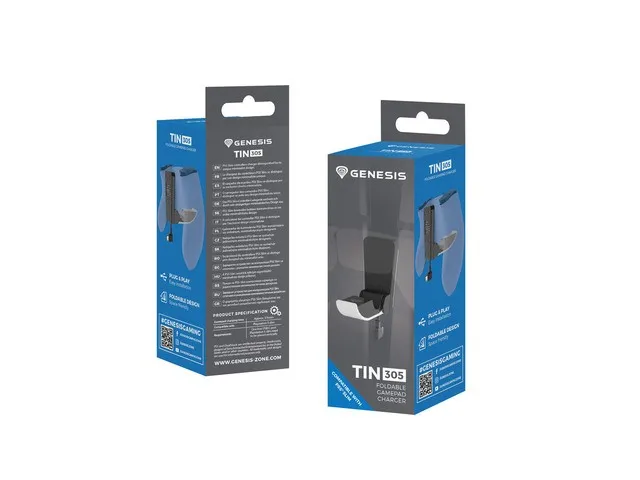 GENESIS Tin 305 Sistema de Carga para PlayStation 5 Slim, Negro Blanco GENESIS Tin 305 Sistema de Carga para PlayStation 5 Slim, Negro Blanco