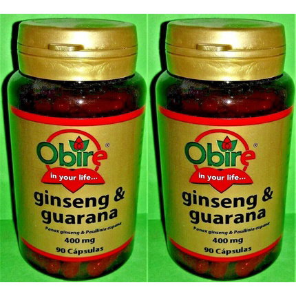 OBIRE Ginseng y Guaraná 400 mg, 90 cápsulas OBIRE Ginseng y Guaraná 400 mg, 90 cápsulas