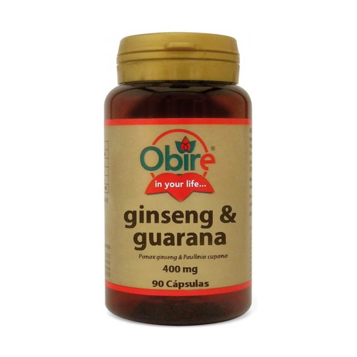 OBIRE Ginseng y Guaraná 400 mg 90 cápsulas