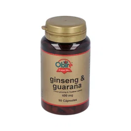 OBIRE Ginseng y Guaraná 400 mg 90 cápsulas