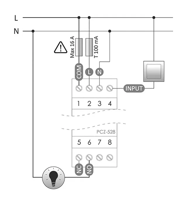 F&F Programador de tiempo PCZ-528 SPDT NFC