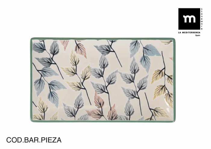 La Mediterranea Fuente Rectangular Tardor Elite Brillo 25x15cm, Pack de 18 unidades La Mediterranea Fuente Rectangular Tardor Elite Brillo 25x15cm, Pack de 18 unidades