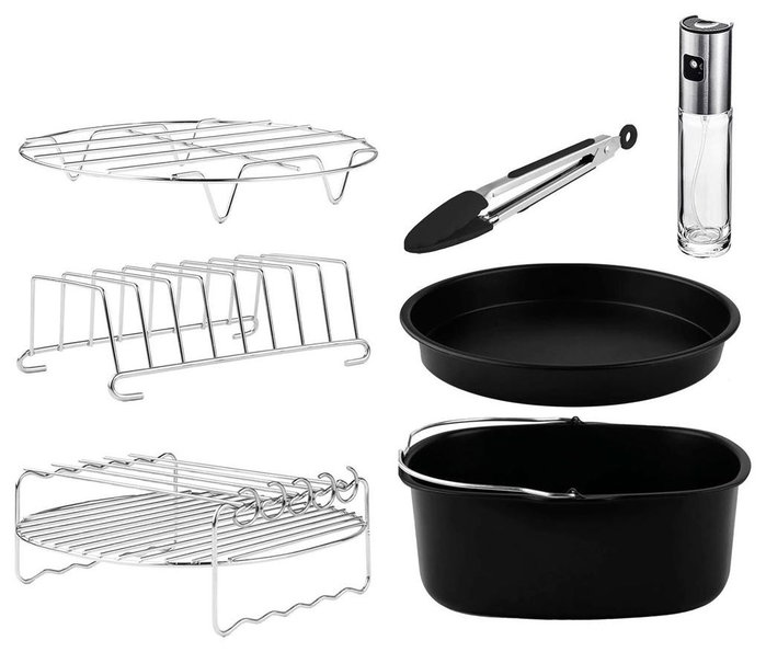 Cecotec Kit de accesorios para freidora Negro y Acero inoxidable