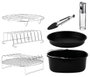 Cecotec Kit de accesorios para freidora Negro y Acero inoxidable