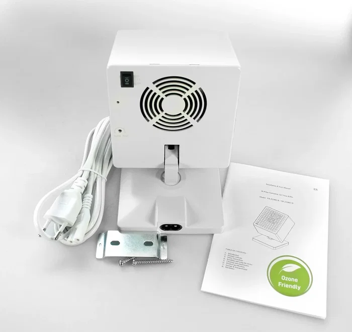 Vibian Purificador de Aire Ablatum-VB-211002W Virus Killer, Elimina el 99.99% Virus SARS-CoV-2 y Bacterias, Tecnología Bipolar Ionization (BPI), 30 m², 5W, 10 dB, Color Blanco