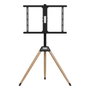GEMBIRD Soporte para TV TVS-75ST-01 de hasta 190,5 cm (75'') Negro, Madera