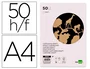 Liderpapel Cartulina Kraft A4 180g/m2 Paquete de 50 Hojas