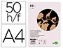 Liderpapel Cartulina Kraft A4 180g/m2 Paquete de 50 Hojas