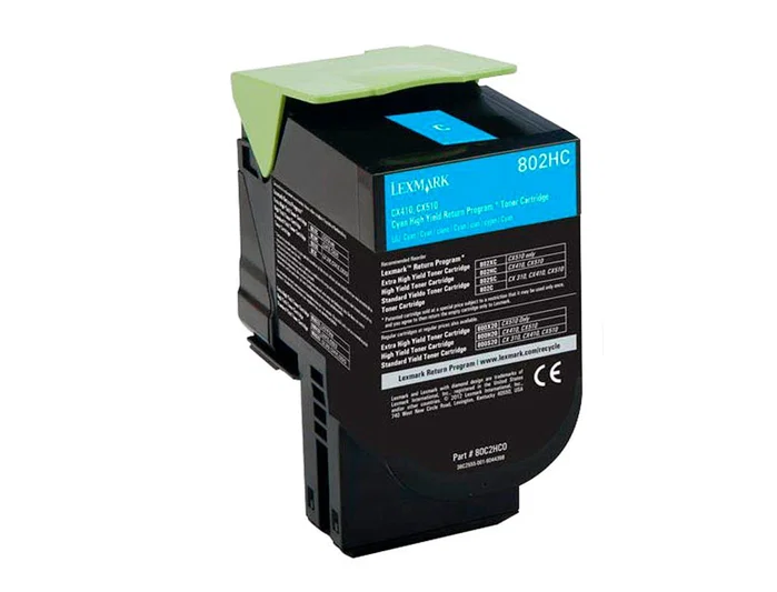 Lexmark 802HCE Cyan XXL Cartucho de Tóner