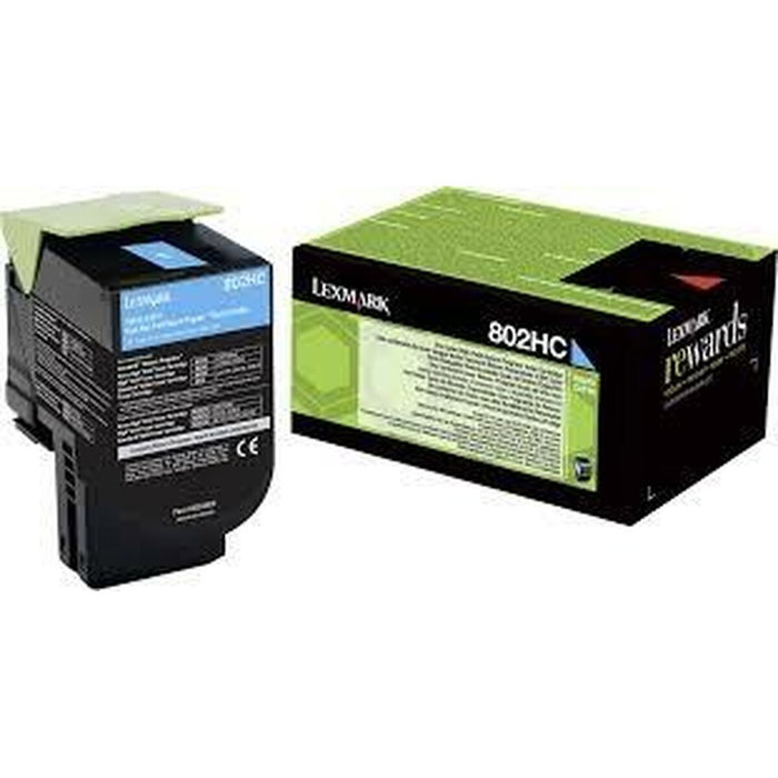 Lexmark 802HCE Cyan XXL Cartucho de Tóner