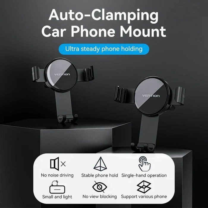 Vention Soporte de Smartphone para Coche KCSB0 Negro