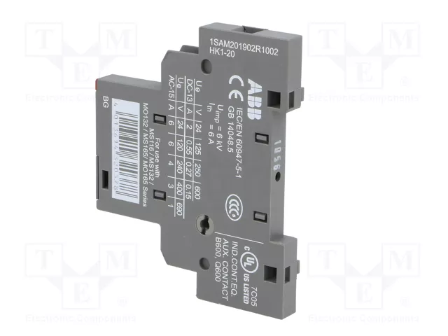ABB Contactos auxiliares NO x2 lateral