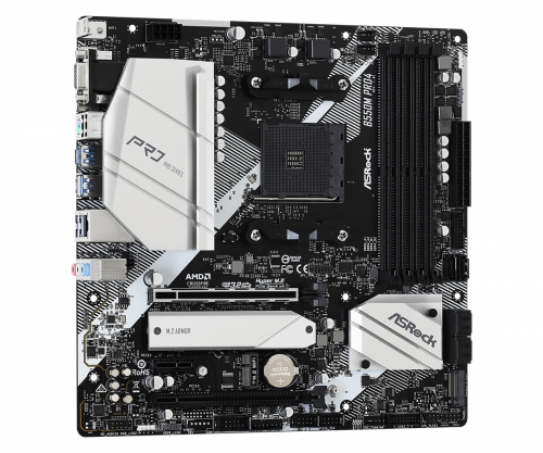 ASRock Placa Base AM4 B550M PRO4 Micro ATX para AMD Ryzen 3000 Series DDR4