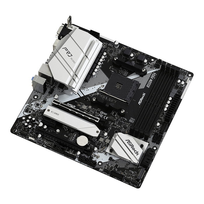 ASRock Placa Base AM4 B550M PRO4 Micro ATX para AMD Ryzen 3000 Series DDR4