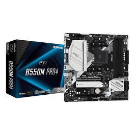 ASRock Placa Base AM4 B550M PRO4 Micro ATX para AMD Ryzen 3000 Series DDR4