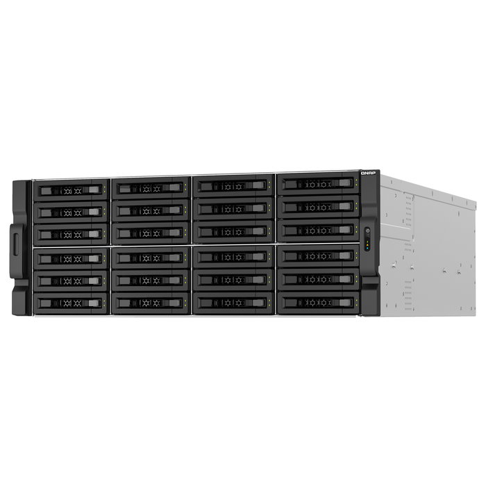 QNAP TS-h3087XU-RP-E2378-64G - NAS Rackmontaje 4U, 30 Bahías, Intel Xeon E-2378 8-Core 2.6 GHz, 64 GB DDR4 ECC, 4x LAN 2.5GbE, QuTS hero, para Grandes Empresas