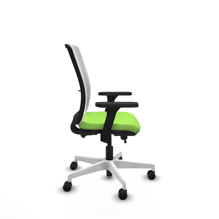 PIQUERAS Y CRESPO Silla de oficina Haches con mecanismo Sincro/Traslack, Pistacho y Blanco PIQUERAS Y CRESPO Silla de oficina Haches con mecanismo Sincro/Traslack, Pistacho y Blanco
