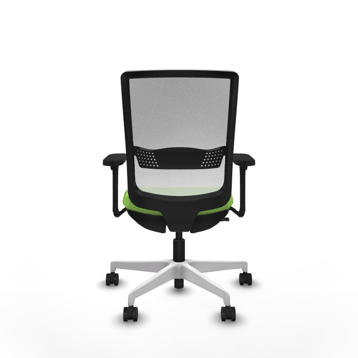 PIQUERAS Y CRESPO Silla de oficina Haches con mecanismo Sincro/Traslack, Pistacho y Blanco PIQUERAS Y CRESPO Silla de oficina Haches con mecanismo Sincro/Traslack, Pistacho y Blanco