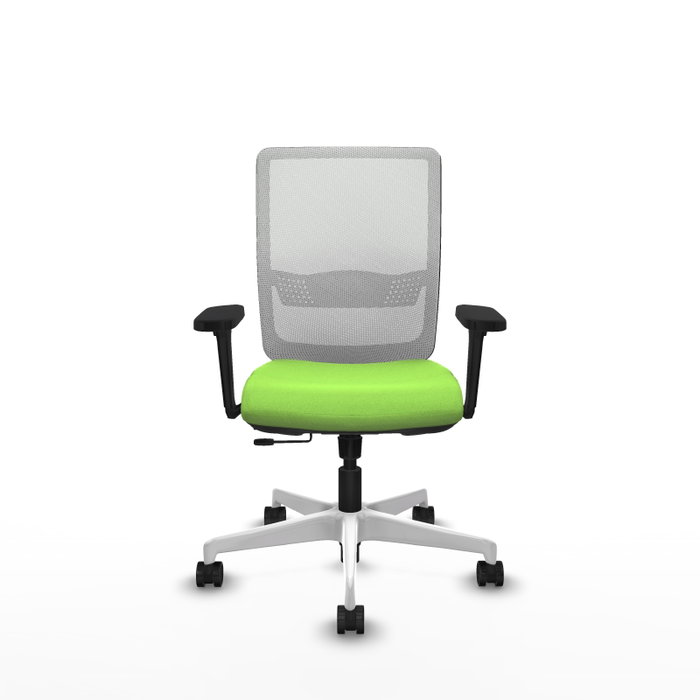 PIQUERAS Y CRESPO Silla de oficina Haches con mecanismo Sincro/Traslack, Pistacho y Blanco PIQUERAS Y CRESPO Silla de oficina Haches con mecanismo Sincro/Traslack, Pistacho y Blanco