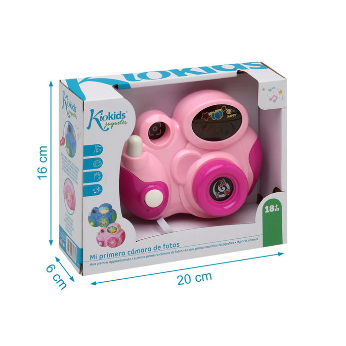 Cámara de Fotos Rosa para Niños con Sonidos y Luces Educativa de Imitación