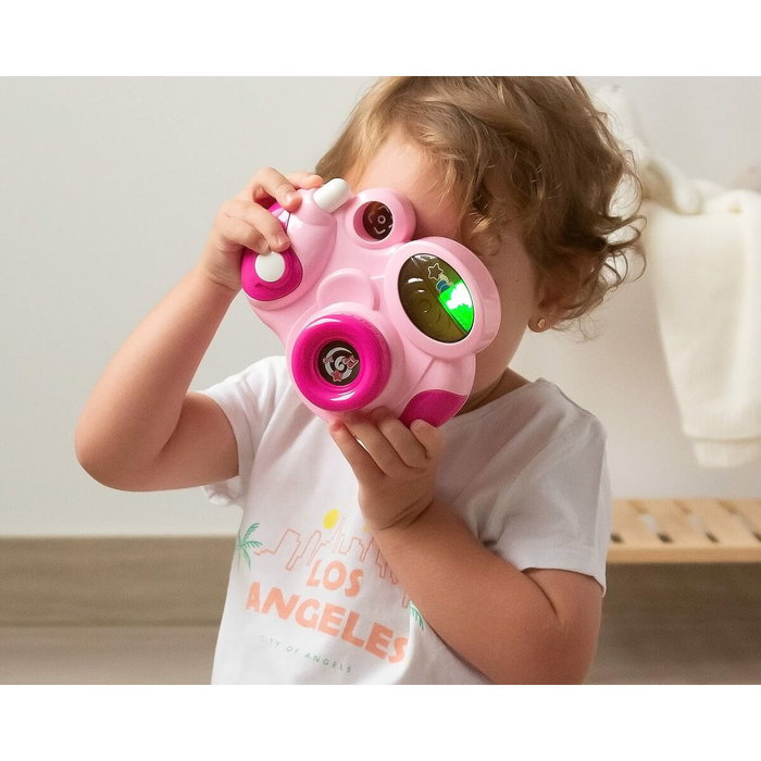 Cámara de Fotos Rosa para Niños con Sonidos y Luces Educativa de Imitación