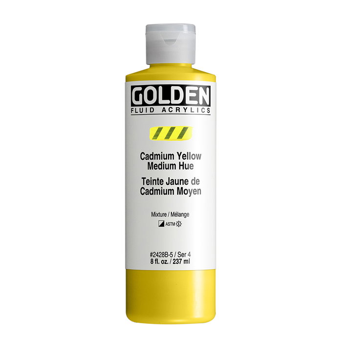 Golden Fluid Colores Acrílicos Amarillo Cadmio Medio 237 M Golden Fluid Colores Acrílicos Amarillo Cadmio Medio 237 M