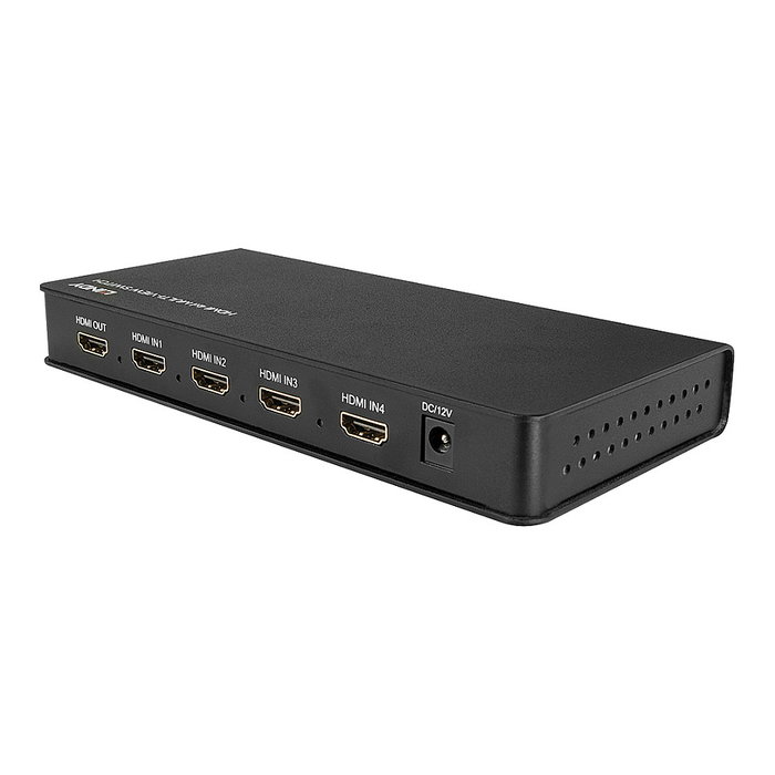 LINDY HDMI-Switch 4 Port Multi-View 1080p Quadview PiP 38150