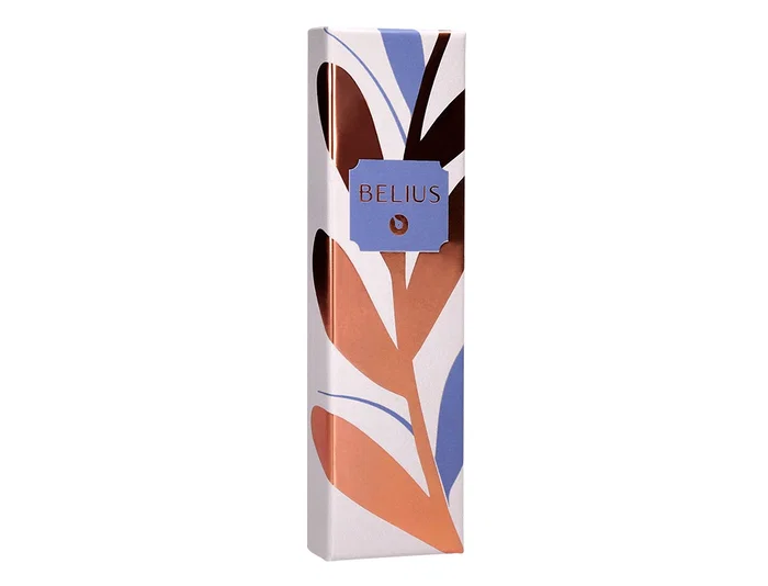 Belius Bolígrafo Rose Azul Eléctrico/Oro Rosa Tinta Azul Aluminio Caja Diseño