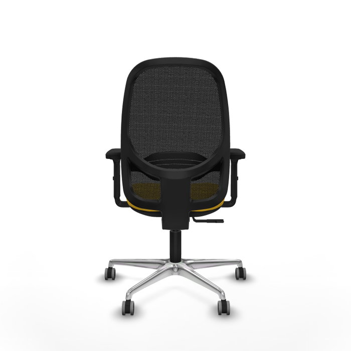 PIQUERAS Y CRESPO Silla de oficina Cilanco con mecanismo Sincro, Amarillo y Negro