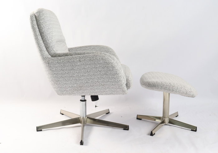 DKD Home Decor Butaca Moderno Gris Set de 2, 78 x 83 x 72 cm
