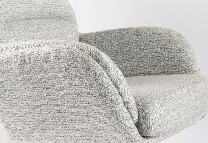 DKD Home Decor Butaca Moderno Gris Set de 2, 78 x 83 x 72 cm
