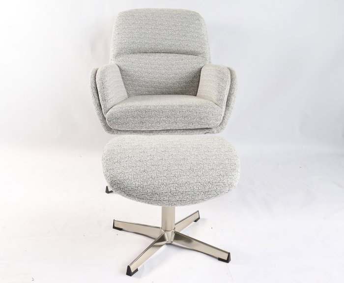 DKD Home Decor Butaca Moderno Gris Set de 2, 78 x 83 x 72 cm