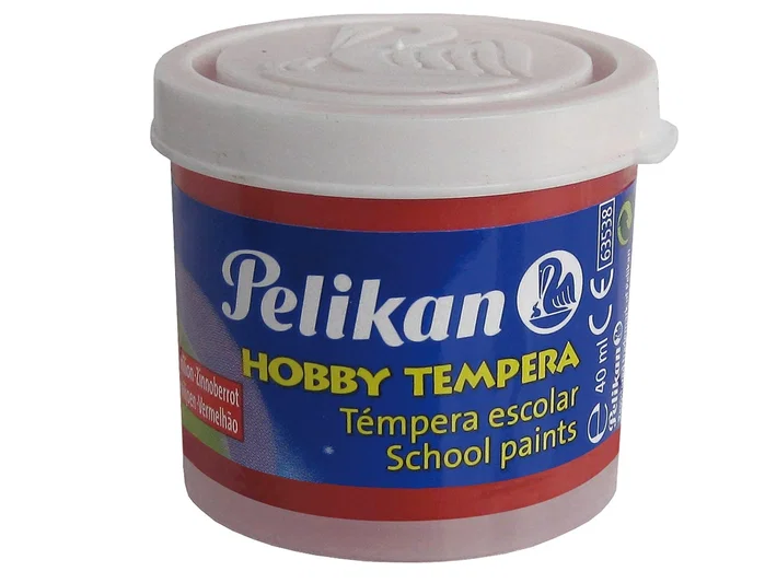 Pelikan Tempera hobby 40 cc bermellon -n.58 Pelikan Tempera hobby 40 cc bermellon -n.58