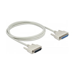 DeLOCK Cable serie D-Sub 25 macho a hembra 2 m
