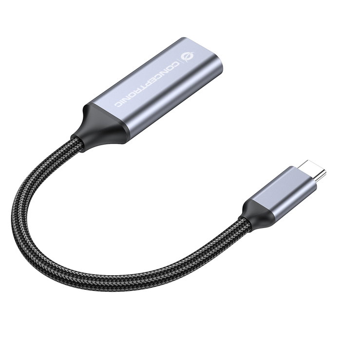 Conceptronic Adaptador USB-C a HDMI 4K 60Hz ABBY09G Gris
