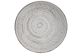 DKD Home Decor Plato de Gres Blanco con Relieve 21x21x2 cm