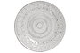 DKD Home Decor Plato de Gres Blanco con Relieve 21x21x2 cm