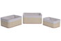DKD Home Decor Set de 3 Cestas de Bambú Natural 36x26x16 cm