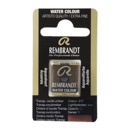 Rembrandt Acuarela Pastilla Ombra Óxido Transparente 417